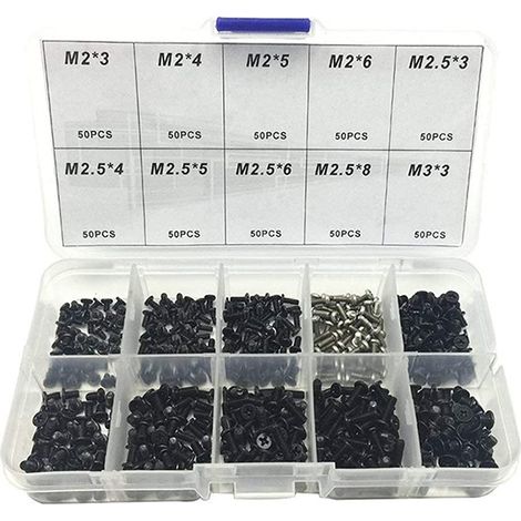 Kit de vis pour ordinateur portable 500 vis cruciformes en