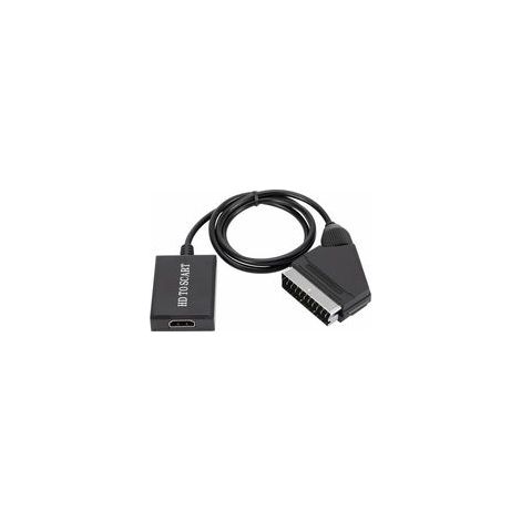 convertisseur hdmi vers péritel adaptateur audio vidéo hd 1080p pour hdmi vers péritel Sky Box Stb (1/5)