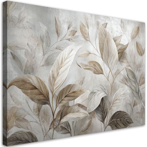 Quadro su tela, Gigli bianchi in una delicata composizione botanica. - 100x70 (1/2)