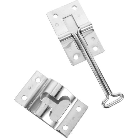 1 Set Steel Durable Storage Trailer Secure Shaped Catch Doors Entry