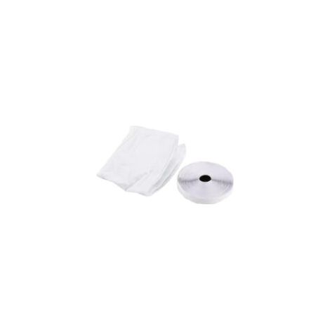 Burlete para ventana de aire acondicionado portátil – Tela blanca de 3 m – Evita fugas de aire caliente – Fácil instalación sin taladrar – Crezuo