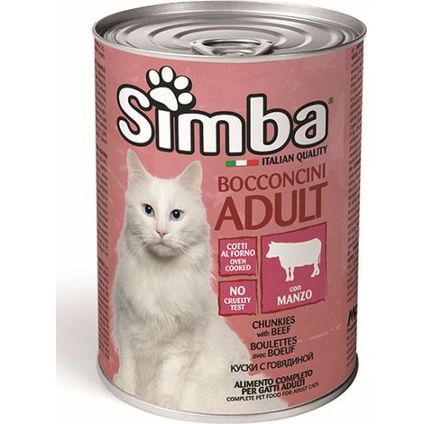 'BOCCONCINI PER GATTI ''SIMBA'' manzo - gr 415 Q.TA 24' manzo - gr 415