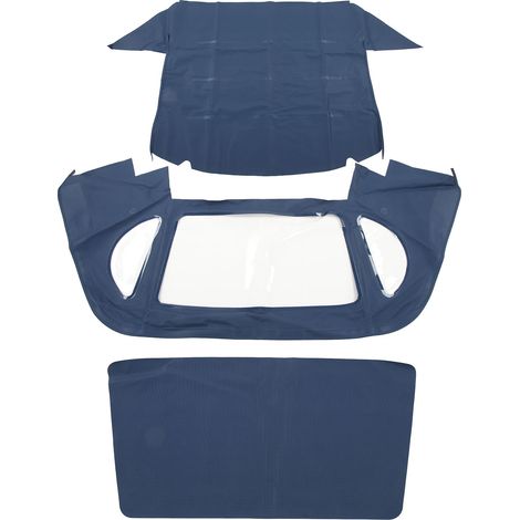 Capote convertible MB03 22 Remplacement de toit en toile bleue pour carrosseries Benz R129 SL 1990 à 2002