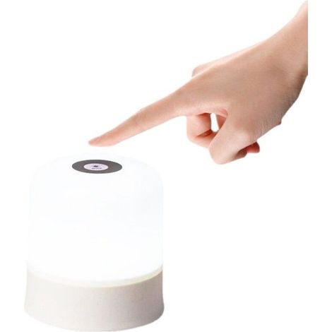 Veilleuse tactile LED rechargeable, lumière tactile, lampe de chevet, lumière d'ambiance chaude pour la chambre.