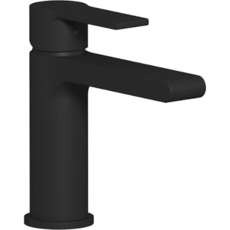 IB RUBINETTERIE WHYNOT WN200 miscelatore lavabo monoforo nero opaco scarico click-clack codice prod: WN200NP (1/2)