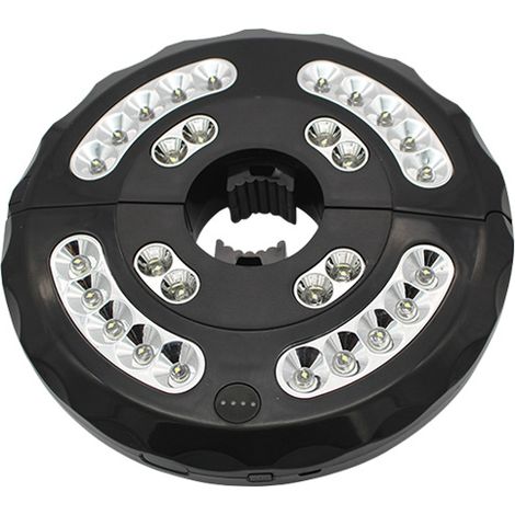 Lámpara de sombrilla recargable, ideal para acampar, terrazas, playas y otras ocasiones similares (luz blanca). (1/5)