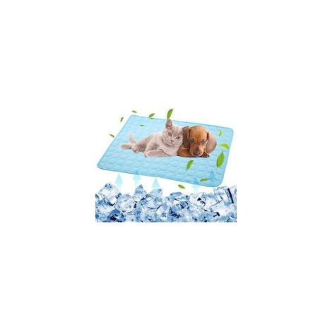 Bardusch - Tapis rafraîchissant lavable pour chien et chat, en soie glacée non toxique, sans eau, idéal été et plage