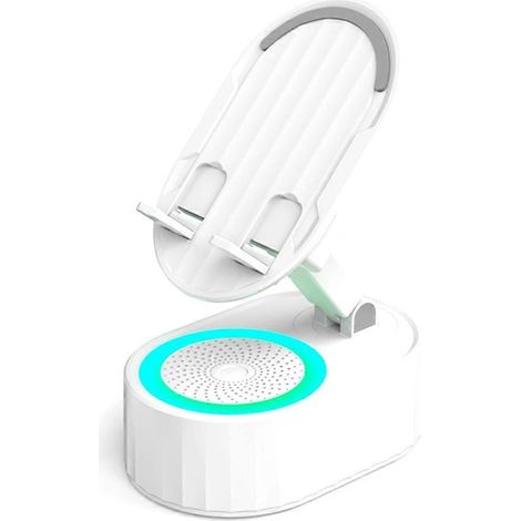 Faltbarer RGB-Smart-Lautsprecher mit integriertem Sensor, kompatibel mit einer Handyhalterung und bietet 9D HiFi-Surround-Sound. (1/5)