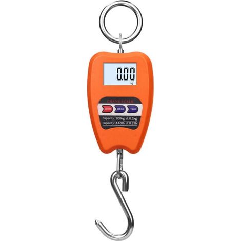 Balance Numérique Professionnelle 200kg, Dynamomètre avec Crochet Suspendu, Idéal pour Pesée de Valises et Applications Industrielles