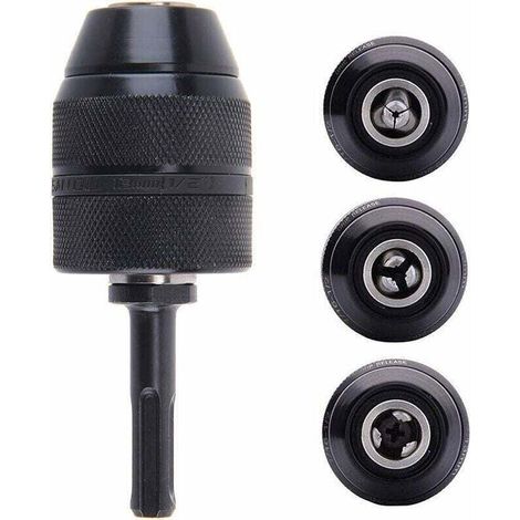 SDS-Plus-Adapter, 2–13 mm Schnellspannbohrfutter, professionelles, robustes 1/2–20UNF Schnellspannbohrfutter mit SDS-Adapter – Crezuo