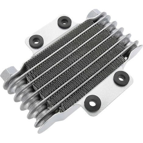 Radiateur de refroidissement pour moteur de moto 85 ml universel en aluminium argenté pour motos tout-terrain 100 cc-250 cc (1/5)