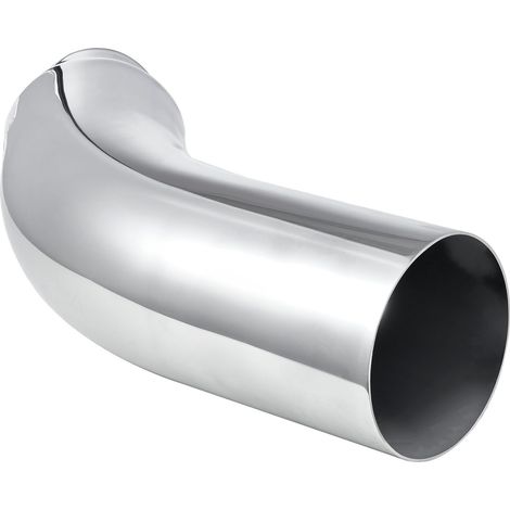 Embout d'échappement coudé 1016mm entrée 1524mm sortie 584mm longueur chrome résistant haute température pour voiture SUV camion (1/5)