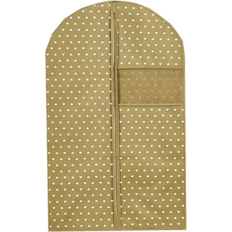 King Home COPRIGIACCA IN TNT BEIGE 60x100h cm con zip e finestrella trasparente (1/4)
