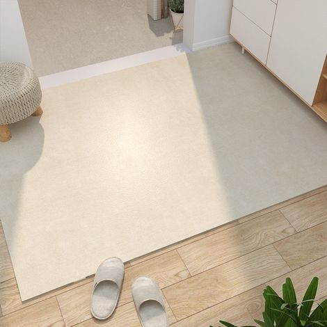 Cuir abricot clair, 5080 cm Tapis d'entrée en cuir, lavable, découpable, résistant aux taches, adapté au détachage. (1/4)