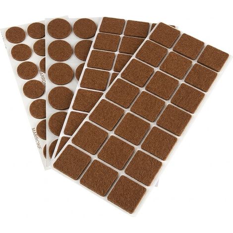 SOTTOSEDIA AUTOADESIVO ø 20 - pz 10 marrone- 10 blister  - Blister Koncreto