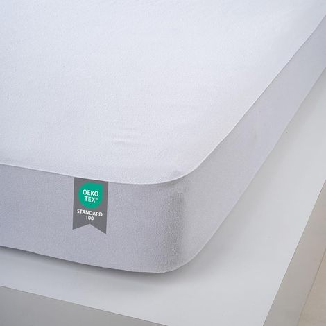 Protège-Matelas 90x200 cm Imperméable – Drap-Housse Alèse sans Bruit avec Élastiques, Respirant et Anti-Acarien, Housse Lavable Protection Literie Lit Simple (1/5)