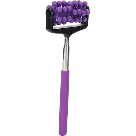 Bâton de Massage Télescopique pour le Dos - Rouleau de Détente Musculaire en Violet (1/5)