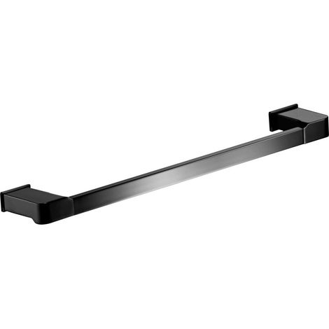 Toallero de barra adhesivo, 35 cm, serie YASS, acabado negro mate - MANILLONS TORRENT (1/2)