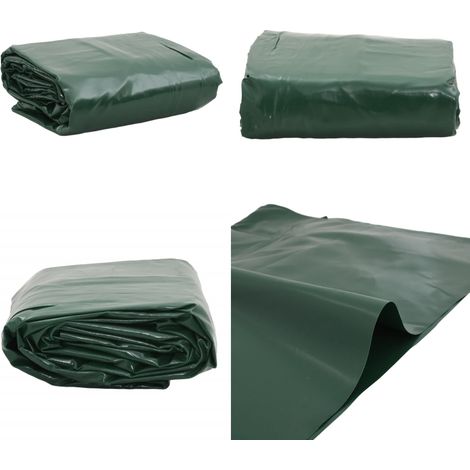 Bâche vert 3x3 m 650 g/m² - Couverture Extérieure - Bâche Imperméable - Bâche Protectrice - Bâche Verte - Bâche 3x3 Mètres - Home & Living (1/5)