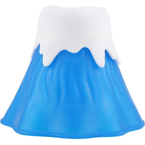 Limpiador a vapor para horno microondas, diseño de volcán en erupción, base de doble pared, fácil limpieza. (1/5)