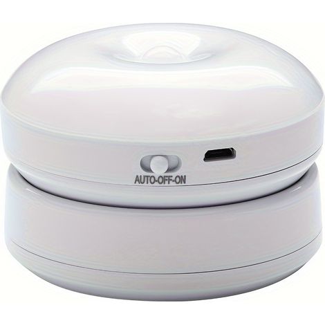 Veilleuse à détecteur de mouvement, veilleuse LED rotative à 360° pour meuble, veilleuse portable rechargeable, blanc chaud. (1/5)