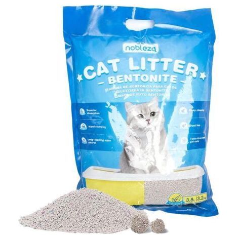 Litière pour chat bentonite originale 3.2kg Litière fine pour chats Litière pour chat (1/5)