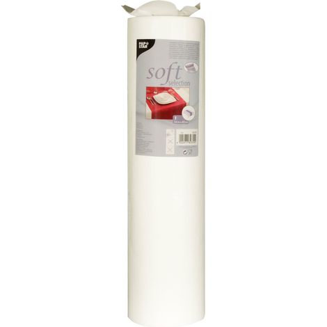 Chemin de Table en Tissu Polaire Blanc 24 m x 40 cm (1/3)