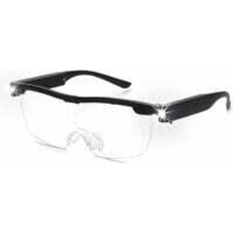 1PC Lunettes loupes 160 % avec lumière LED rechargeable - Lunettes grossissantes puissantes - Lunettes mains libres pour travail rapproché, artisanat, bijoutiers, lecture, loisirs (1/5)
