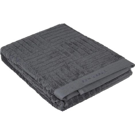 Filiyano-Serviette de bain Schiesser 70x140cm anthracite (1/4)