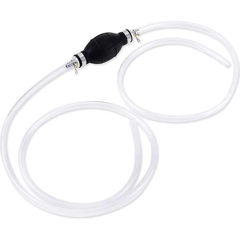 Bomba manual: bomba de transferencia para líquidos como agua, gasolina, diésel o mezclas de aceite. Ideal para coches y motocicletas.