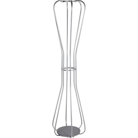 Appendiabiti moderno in metallo Vestiti per interni Guida per cappotti accessorio decorativo Argento Ordway