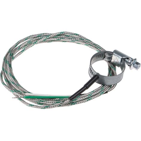 Thermocouple type K Ø 22 30mm, L 2m, +1100°C max à Câble ( Prix pour 1 ) (1/3)