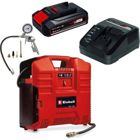 Einhell Power X-Change 18v Cordless Portable Compressor TE-AC + 2.5AH Kit (1/5)