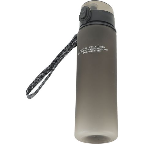 Bouteille d'eau 550ml élégante, gobelet sport avec bouton givré et couvercle, poignée portable (1/5)