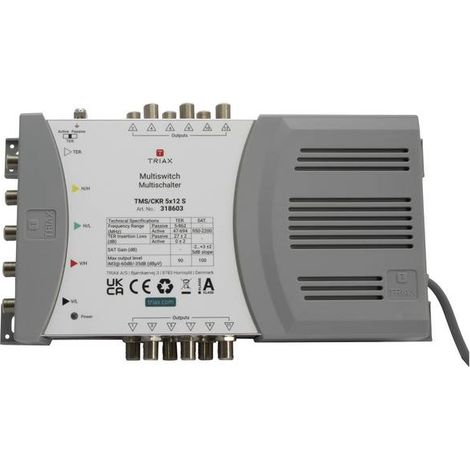 Commutatore multiswitch Triax TMS-5/12S 5 ingressi 12 uscite