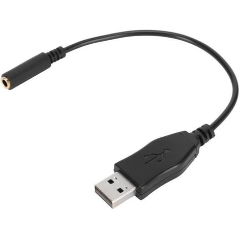 Adaptateur USB A vers Jack 3.5mm - Son Numérique pour PC PS5 - Plug and Play (1/4)