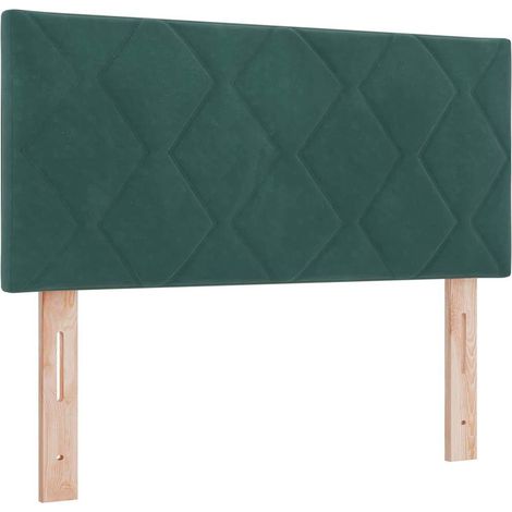 Maison Exclusive - Cabecero LED Verde oscuro 100 cm Terciopelo