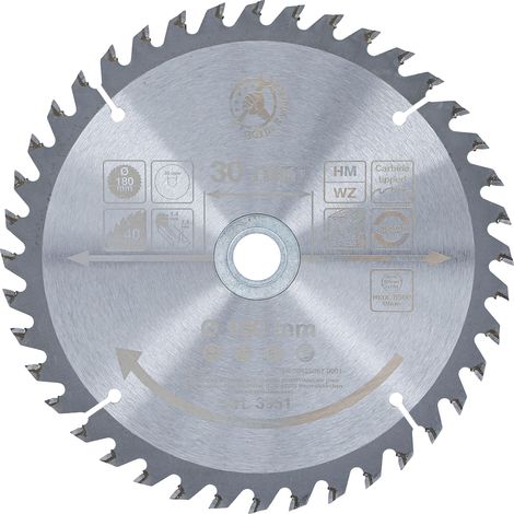 Hoja de sierra circular bgs-diy circular saw blade 180 mm 40 dientes (1/4)