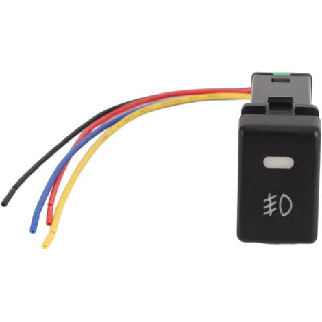 Interrupteur à bouton-poussoir 12 V à 4 pôles avec indicateur LED pour pièces de rechange de phares antibrouillard Isuzu Mu-X (1/5)