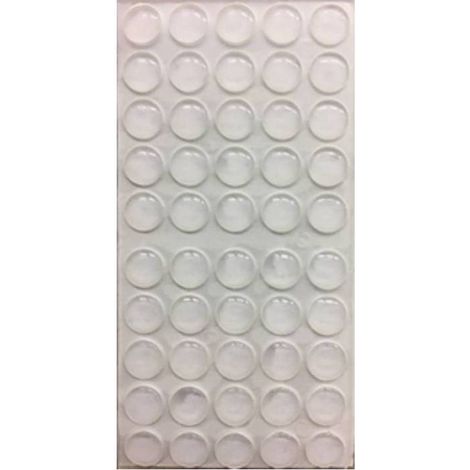 1000 x PARACOLPO GOCCIA ADESIVO 10X3 MM TRASPARENTE