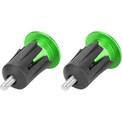 Bouchons de guidon en aluminium pour VTT, vélo de route, accessoire vélo vert (1/4)