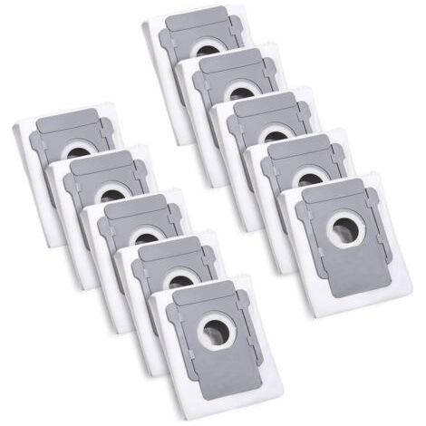 10 Remplacement Roomba pour iRobot Roomba i7 i7+ / S9 / S9+ / i3/ i3+ / i4 Sacs à poussière pour aspirateur, sac de support d'extraction de sac à poussière pour iRobot Roomba Allen Clean H332 (1/5)