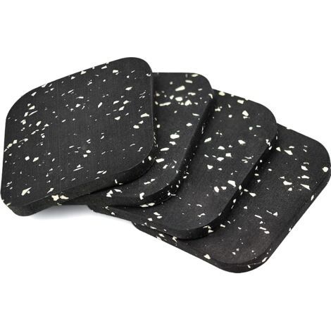 4 Pièces Antiderapant Patin en Caoutchouc 10010010mm Tampon Caoutchouc Patins Antidérapants Meuble pour Meubles lit Machine à Laver et sèche-Linge (1/4)