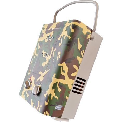 TTulpe Outdoor HD-6 P37 camo Tragbarer Propangas-Durchlauferhitzer für den Außenbereich, niedrige NOx