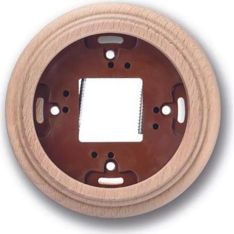 1 Socle décoratif Hêtre, Sans orifice, Pour Garby Dimbler, Encastré standard (1/4)