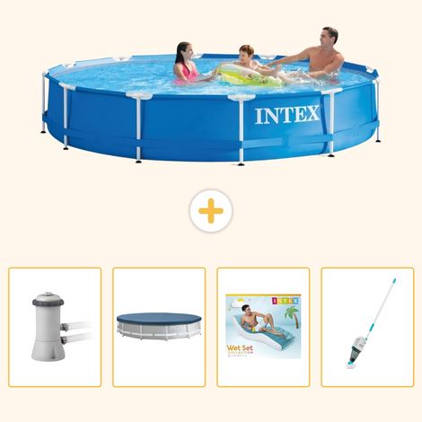 Intex Piscine Tubulaire Ronde - 366x76 cm - 5-pièces  S236 (1/5)