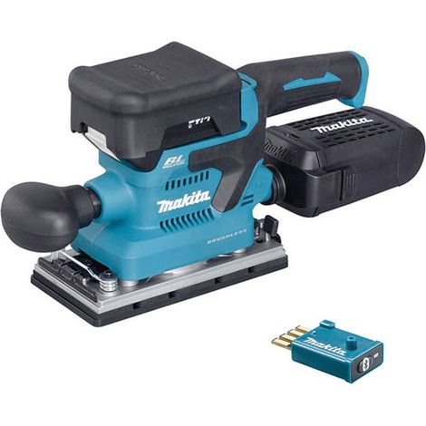 Makita – Ponceuse vibrante 18V sans fil 93x185 mm – Moteur Brushless – Système AWS pour aspiration – Confort ergonomique