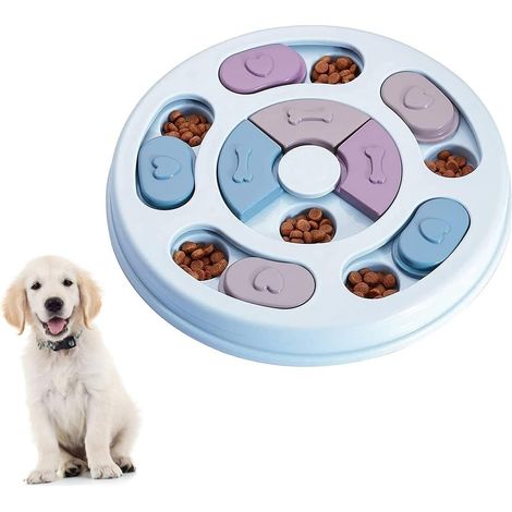 Distributeur de friandises à alimentation lente pour chiots, jouet puzzle pour chien (1/5)