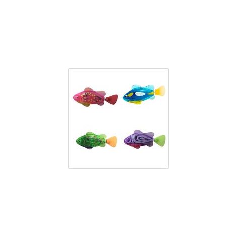Lot de 4 poissons robots nageurs interactifs pour chat, taille L – (1/5)