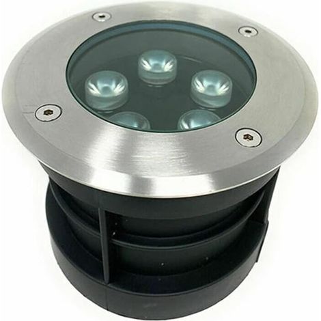 Faretto LED Calpestabile da Esterno 5W IP67 – Incasso a Terra con Controcassa – Luce Calda, Naturale o Fredda - Colore della luce: Luce fredda (1/5)